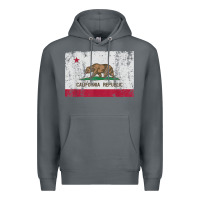 Rock california flag womens mens heavy distressed vintage gift t shirt Premium Hoodie - linhVisuals
