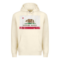 Sandshell california flag womens mens heavy distressed vintage gift t shirt Premium Hoodie - linhVisuals