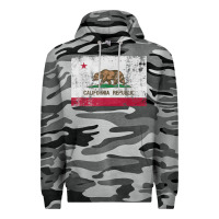 Slate Camo california flag womens mens heavy distressed vintage gift t shirt Premium Hoodie - linhVisuals