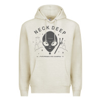 Oatmeal Heather neck deep clässic Premium Hoodie - linhVisuals