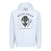 White neck deep clässic Premium Hoodie - linhVisuals