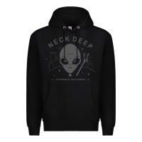 Black neck deep clässic Premium Hoodie - linhVisuals