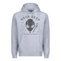 Heather Grey neck deep clässic Premium Hoodie - linhVisuals