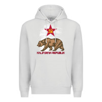 Dove Grey california republic communist kalifornia t shirt Premium Hoodie - linhVisuals