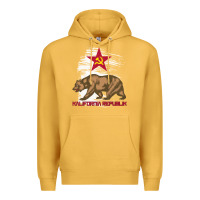 Mustard california republic communist kalifornia t shirt Premium Hoodie - linhVisuals
