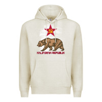 Oatmeal Heather california republic communist kalifornia t shirt Premium Hoodie - linhVisuals