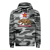 Slate Camo california republic communist kalifornia t shirt Premium Hoodie - linhVisuals