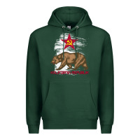 Sports Green california republic communist kalifornia t shirt Premium Hoodie - linhVisuals