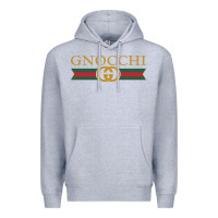 Heather Grey gnocchi Premium Hoodie - linhVisuals