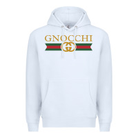 White gnocchi Premium Hoodie - linhVisuals
