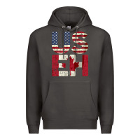Smoke canada us eh american canadian flag vintage america colors patriotic g Premium Hoodie - linhVisuals