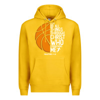 Lemon christian basketball i can do all things through christ philippians 41 Premium Hoodie - linhVisuals