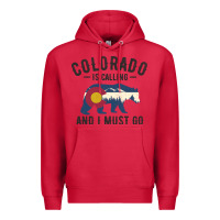 Cardinal colorado is calling and i must go state flag with wild bear Premium Hoodie - linhVisuals