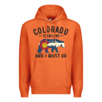 Carrot colorado is calling and i must go state flag with wild bear Premium Hoodie - linhVisuals