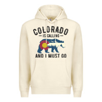 Sandshell colorado is calling and i must go state flag with wild bear Premium Hoodie - linhVisuals