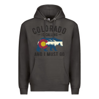 Smoke colorado is calling and i must go state flag with wild bear Premium Hoodie - linhVisuals