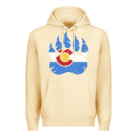 Pina Colada colorado state flag bear paw print pocket place Premium Hoodie - linhVisuals