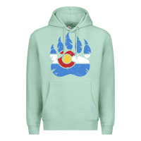 Seafoam colorado state flag bear paw print pocket place Premium Hoodie - linhVisuals