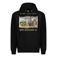Black Neil Young Premium Hoodie - linhVisuals