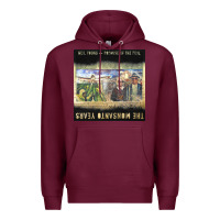 Burgundy Neil Young Premium Hoodie - linhVisuals