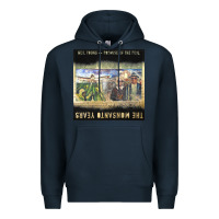 Navy Neil Young Premium Hoodie - linhVisuals
