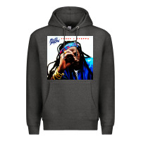 Charcoal Heather buju banton reggae Premium Hoodie - linhVisuals