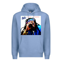 Colony Blue buju banton reggae Premium Hoodie - linhVisuals