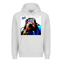 Dove Grey buju banton reggae Premium Hoodie - linhVisuals