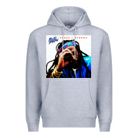 Heather Grey buju banton reggae Premium Hoodie - linhVisuals