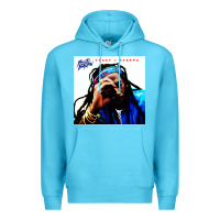 Ocean Blue buju banton reggae Premium Hoodie - linhVisuals