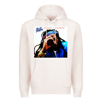 Pale Pink buju banton reggae Premium Hoodie - linhVisuals