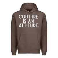 Couture Is An Attitude Fashion Quote Premium Hoodie | Teevron