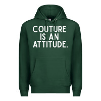 Sports Green couture is an attitude fashion quote Premium Hoodie - linhVisuals