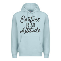 Blue Mist couture is an attitude inspirational fashion quote cute lettering text Premium Hoodie - linhVisuals
