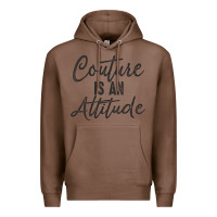 Chestnut couture is an attitude inspirational fashion quote cute lettering text Premium Hoodie - linhVisuals