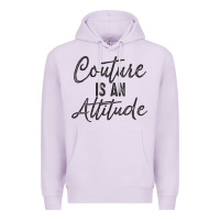 Lilac couture is an attitude inspirational fashion quote cute lettering text Premium Hoodie - linhVisuals