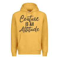 Mustard couture is an attitude inspirational fashion quote cute lettering text Premium Hoodie - linhVisuals