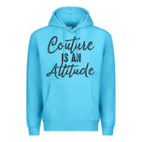 Ocean Blue couture is an attitude inspirational fashion quote cute lettering text Premium Hoodie - linhVisuals