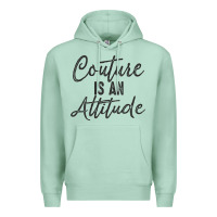 Seafoam couture is an attitude inspirational fashion quote cute lettering text Premium Hoodie - linhVisuals