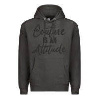 Smoke couture is an attitude inspirational fashion quote cute lettering text Premium Hoodie - linhVisuals
