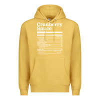 Antique Gold cranberry sauce nutrition facts funny thanksgiving christmas food nutr Premium Hoodie - linhVisuals