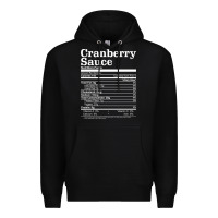 Black cranberry sauce nutrition facts funny thanksgiving christmas food nutr Premium Hoodie - linhVisuals