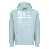 Blue Mist cranberry sauce nutrition facts funny thanksgiving christmas food nutr Premium Hoodie - linhVisuals