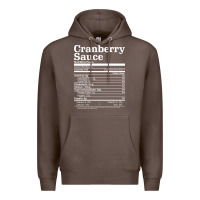 Coffee cranberry sauce nutrition facts funny thanksgiving christmas food nutr Premium Hoodie - linhVisuals