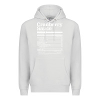 Dove Grey cranberry sauce nutrition facts funny thanksgiving christmas food nutr Premium Hoodie - linhVisuals