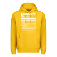 Lemon cranberry sauce nutrition facts funny thanksgiving christmas food nutr Premium Hoodie - linhVisuals