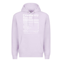 Lilac cranberry sauce nutrition facts funny thanksgiving christmas food nutr Premium Hoodie - linhVisuals