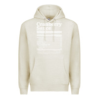 Oatmeal Heather cranberry sauce nutrition facts funny thanksgiving christmas food nutr Premium Hoodie - linhVisuals