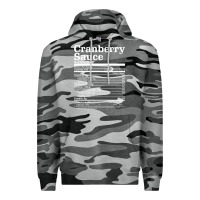 Slate Camo cranberry sauce nutrition facts funny thanksgiving christmas food nutr Premium Hoodie - linhVisuals