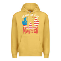 Antique Gold crawfish boil master american  flag us big red lobster design Premium Hoodie - linhVisuals